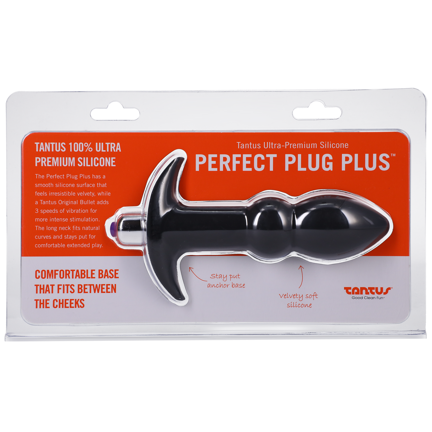 Tantus Perfect Plug Plus Vibe Black