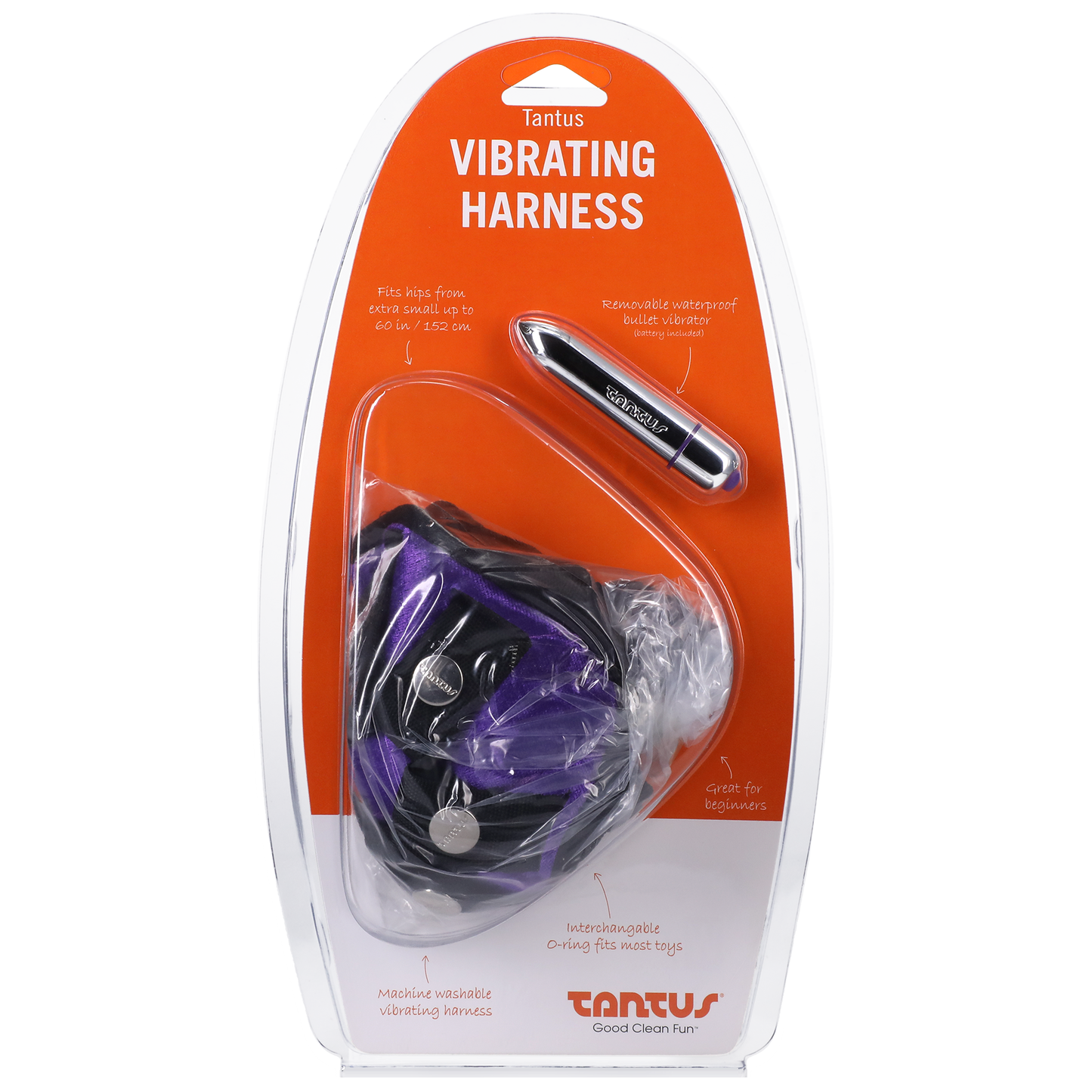 Tantus Velvet Vibrating Harness Lilac