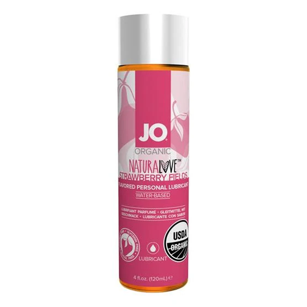 System JO Naturalove Organic Strawberry Fields Lubricant 4oz