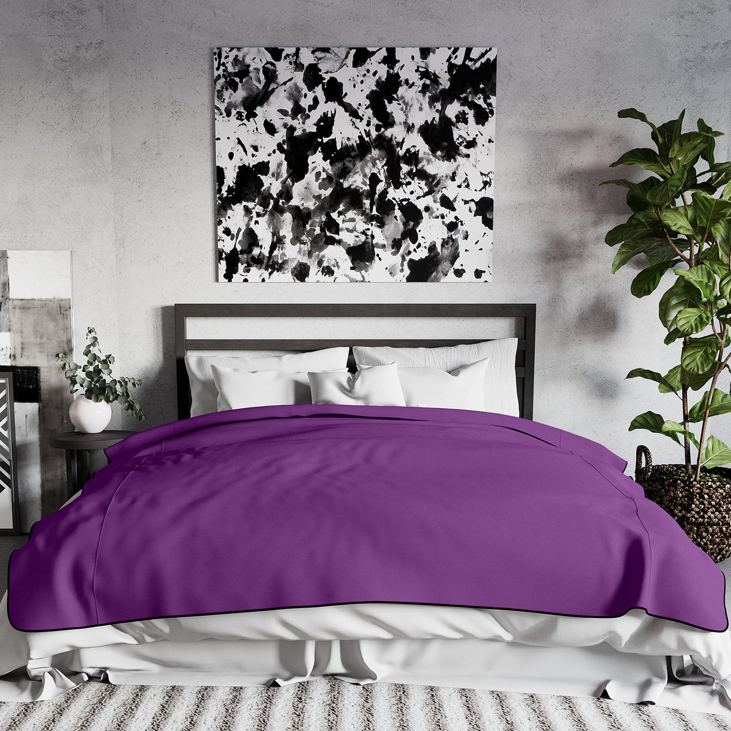 Liberator Fascinator Throw King Size - Purple