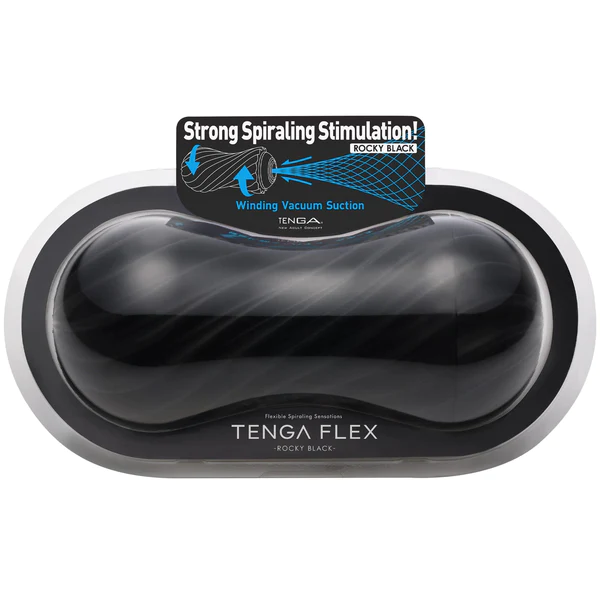 Tenga Flex Male Masturbator Rocky Black