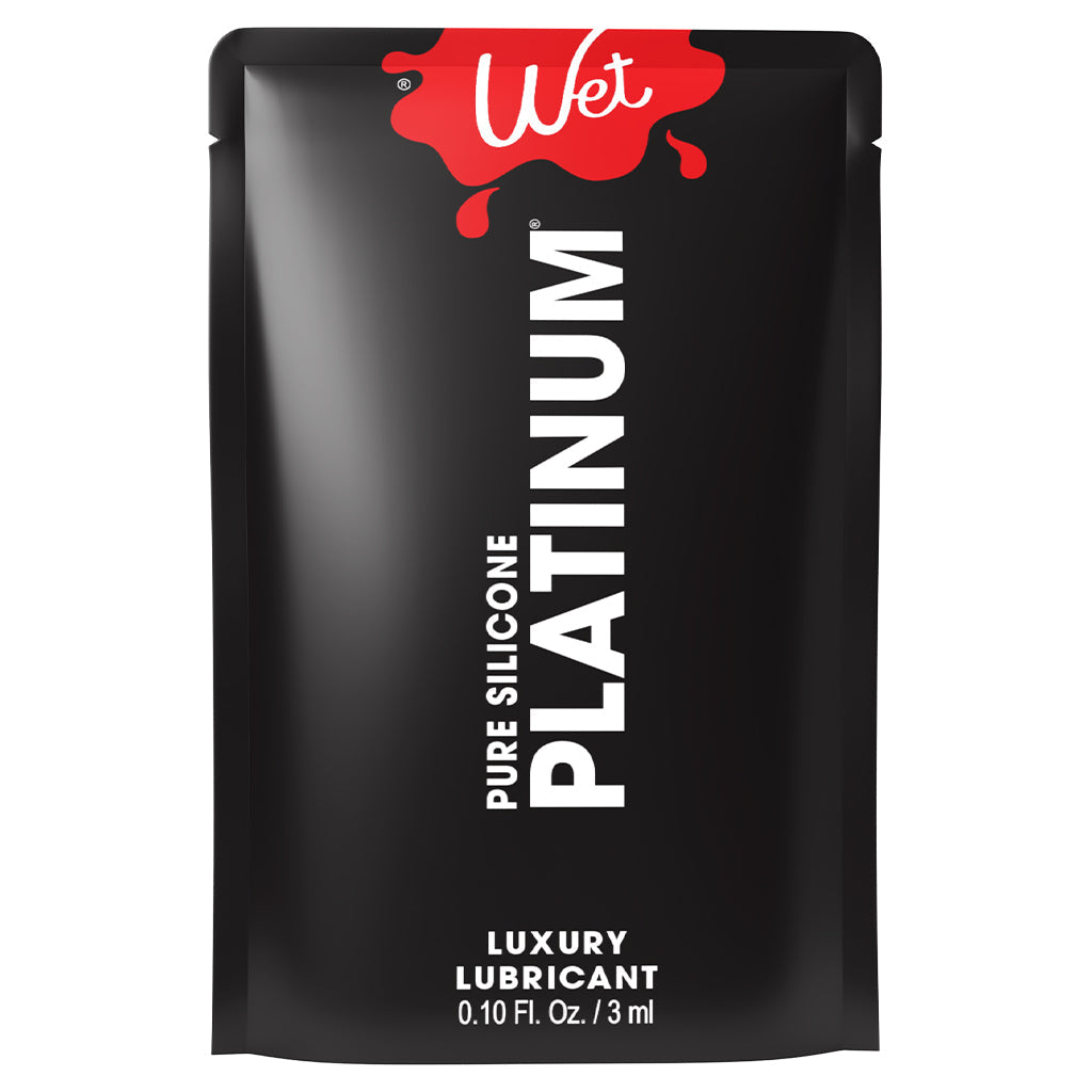 Wet Platinum Pure Silicone Luxury Lubricant 0.10 Fl. Oz. / 3 ml