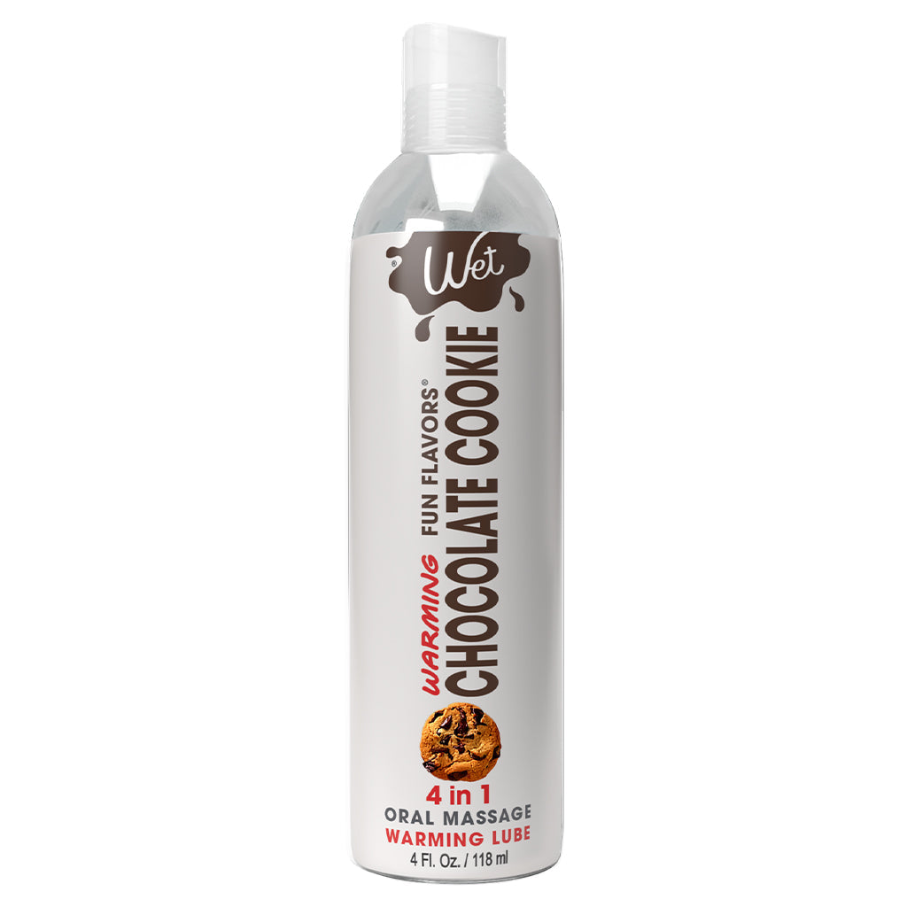Wet Fun Flavors 4-in-1 Chocolate Cookie Warming Lubricant 4 Fl. Oz. / 118 ml
