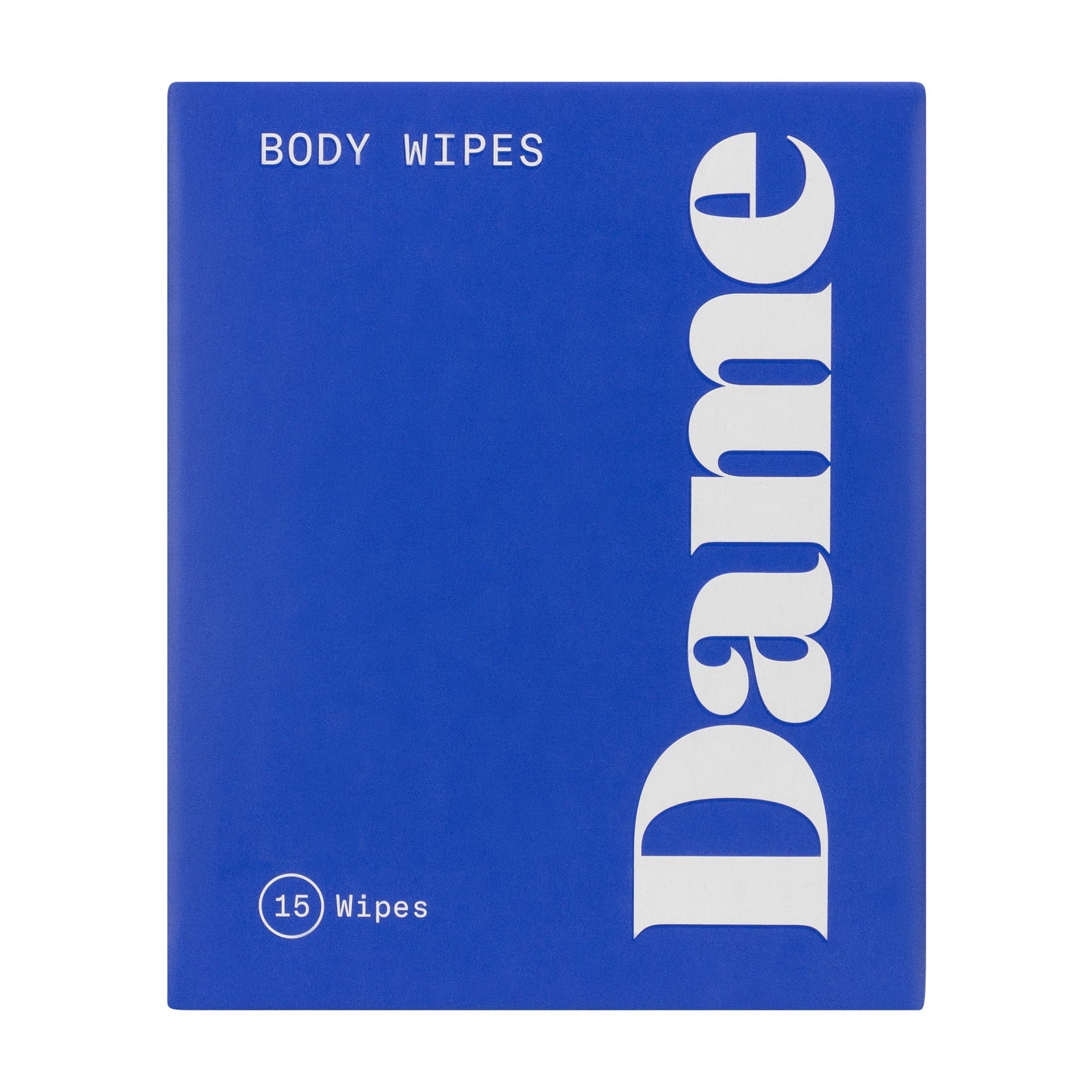 Dame Body Wipes Sachets 15 Count