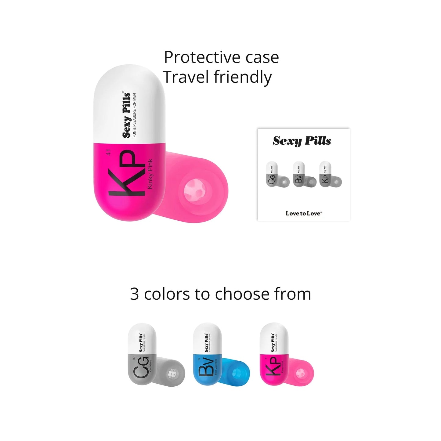 Love To Love Sexy Pills Mini Masturbator Kinky Pink