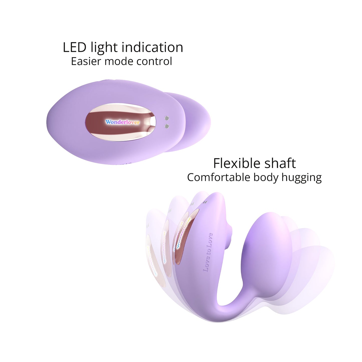 Love To Love WonderLover Clitoral and G-Spot Vibrator- Mauve
