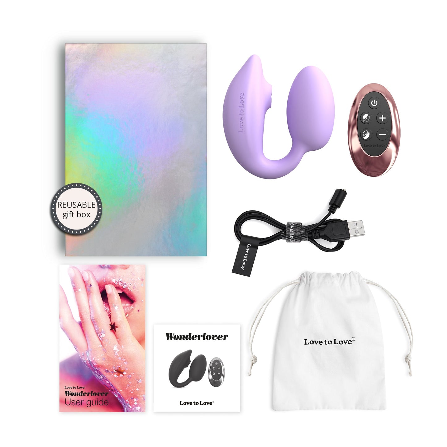 Love To Love WonderLover Clitoral and G-Spot Vibrator- Mauve