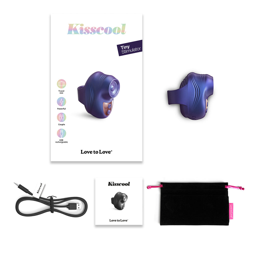 Love to Love Kisscool Tiny Stimulator -Indigo