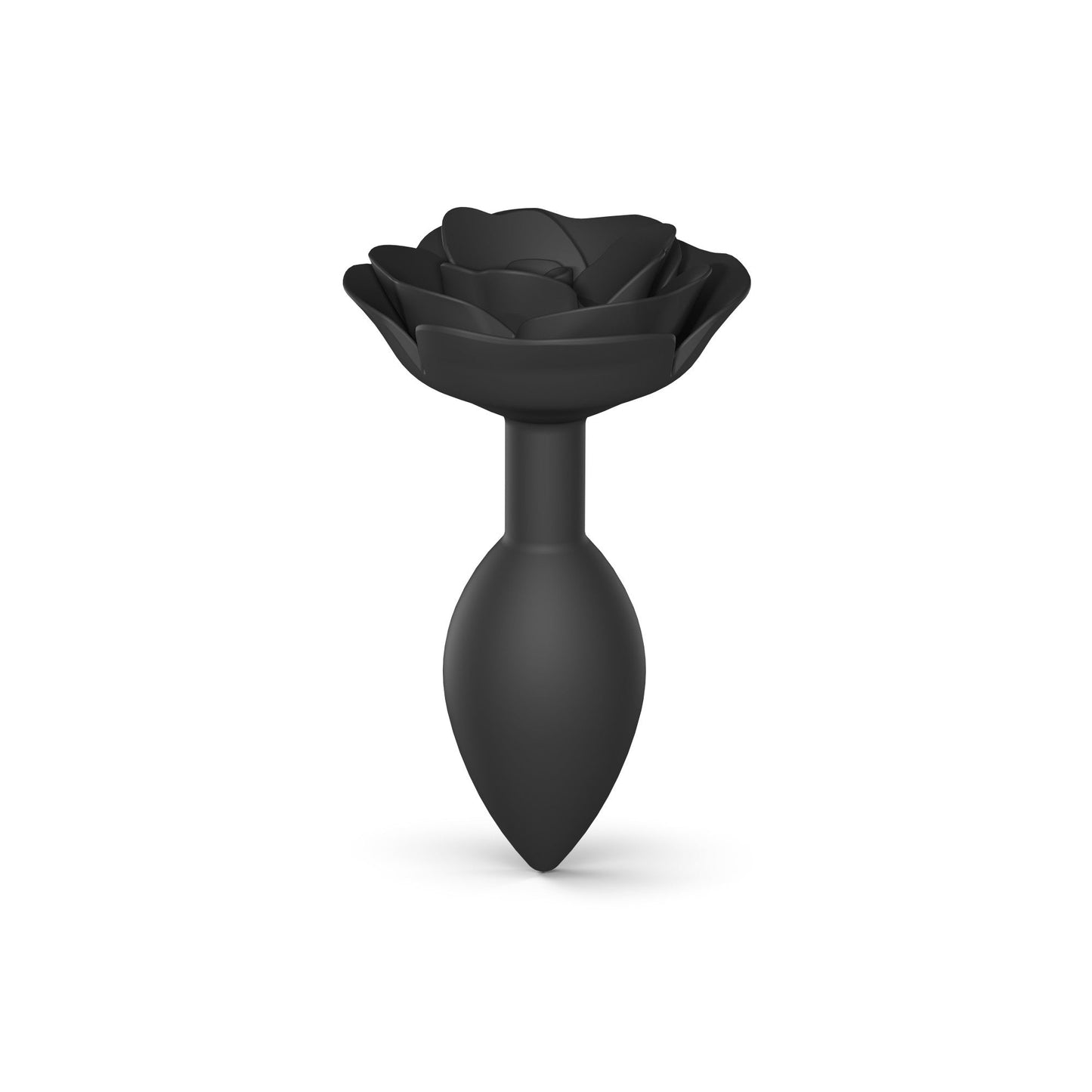 Love To Love Open Roses Anal Plug Large - Black Onyx