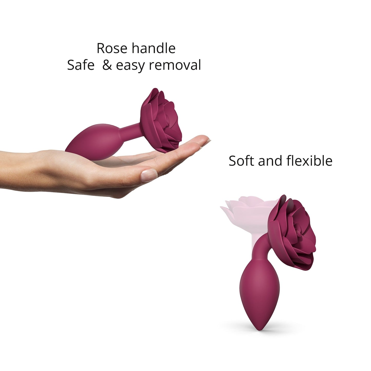 Love To Love Open Roses Anal Plug Medium - Plum Star