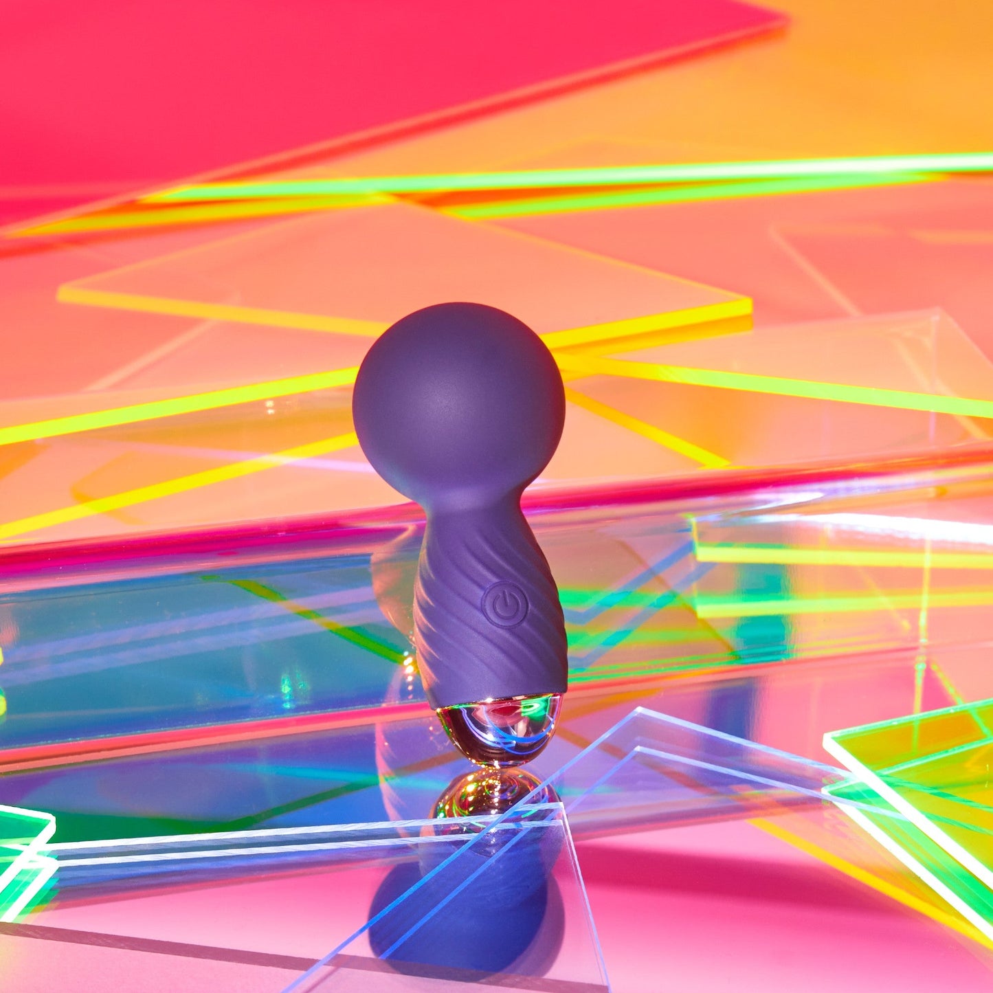 Love to Love Itsy Bitsy Mini Wand Vibrator - Midnight Indigo
