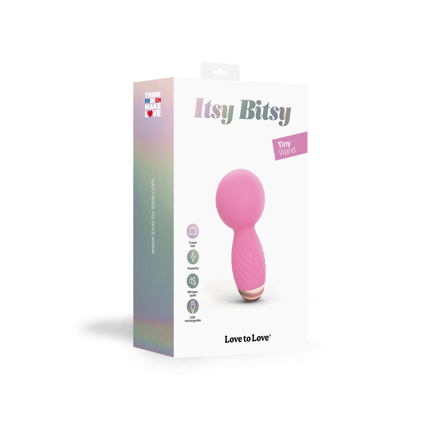 Love to Love Itsy Bitsy Mini Wand Vibrator - PINK PASSION