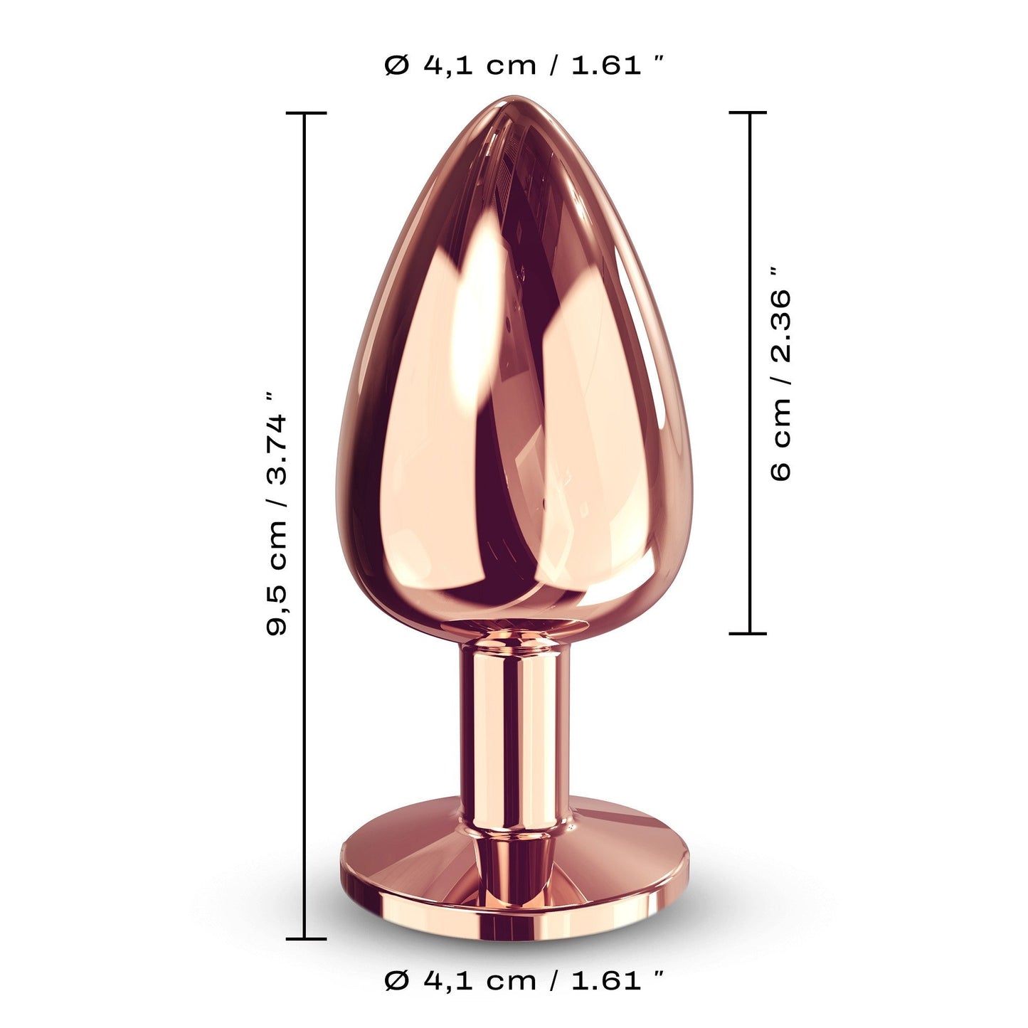 Dorcel Rose Gold Diamond Plug Large