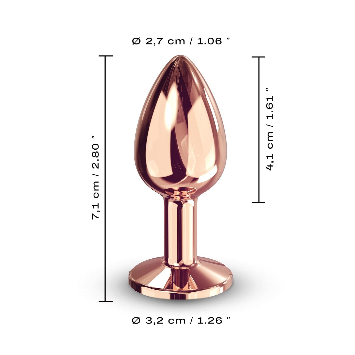 Dorcel Rose Gold Diamond Plug Small