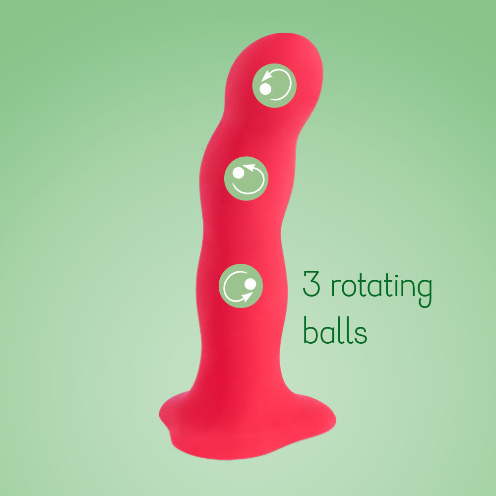 Fun Factory Bouncer Shake Dildo - Red