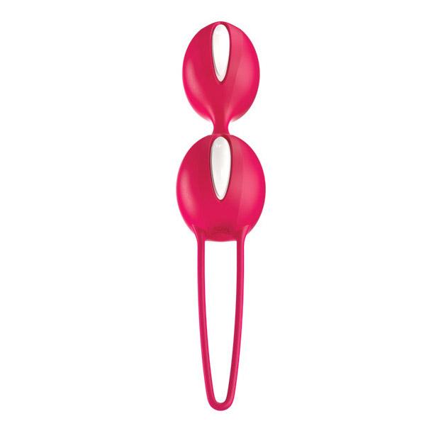 Fun Factory Smartballs Duo Kegel Balls - White/India Red