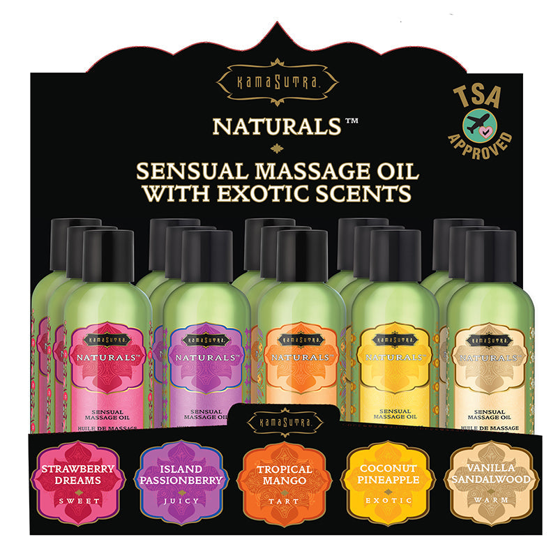 Kama Sutra Naturals Massage Oil Prepack
