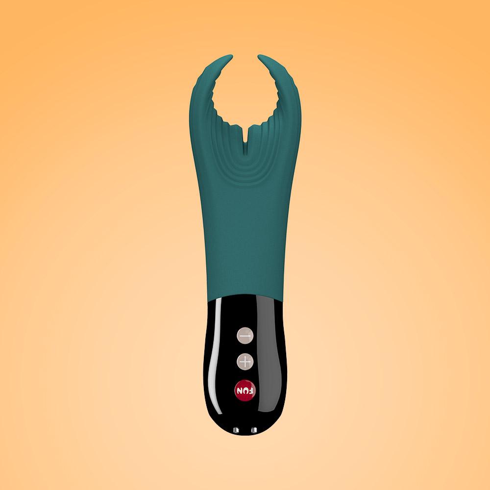 Fun Factory Manta Vibrating Stroker for Men Deep Ocean