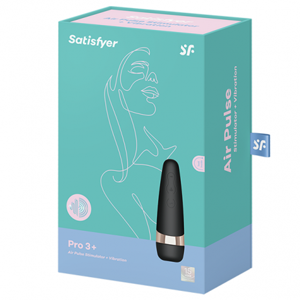 Satisfyer Pro 3+ Clitoral Stimulator - black, gold