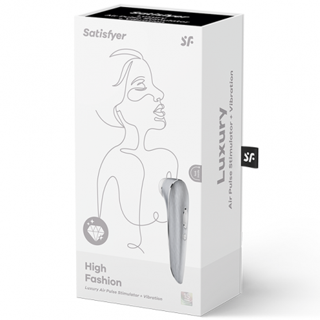 Satisfyer High Fashion Air Pulse Stimulator - silver