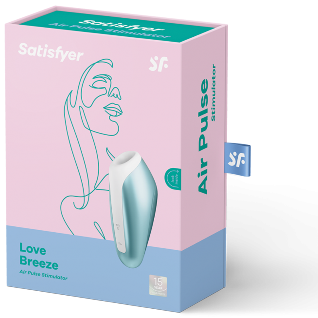 Satisfyer Love Breeze Clitoral Stimulator - Ice Blue