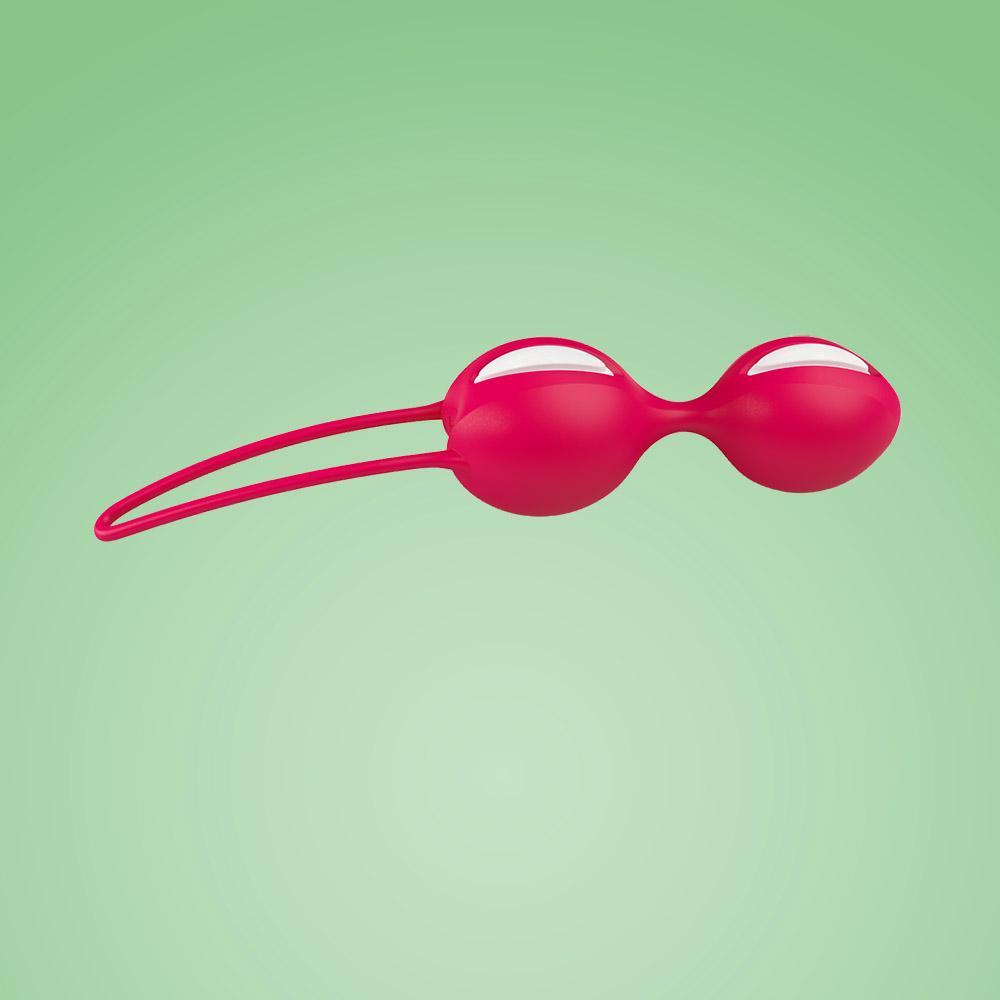 Fun Factory Smartballs Duo Kegel Balls - White/India Red