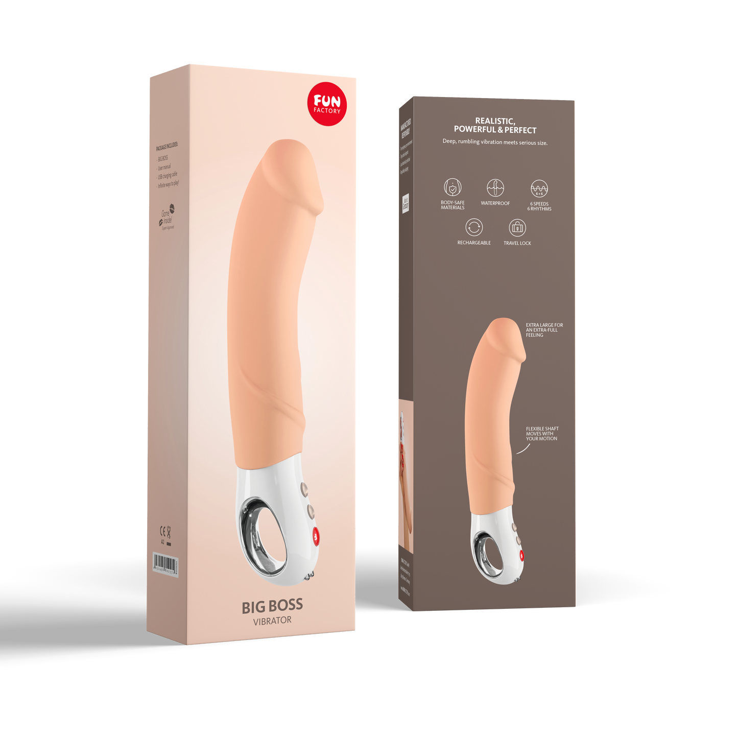 Fun Factory Big Boss G5 XL Vibrator - Nude