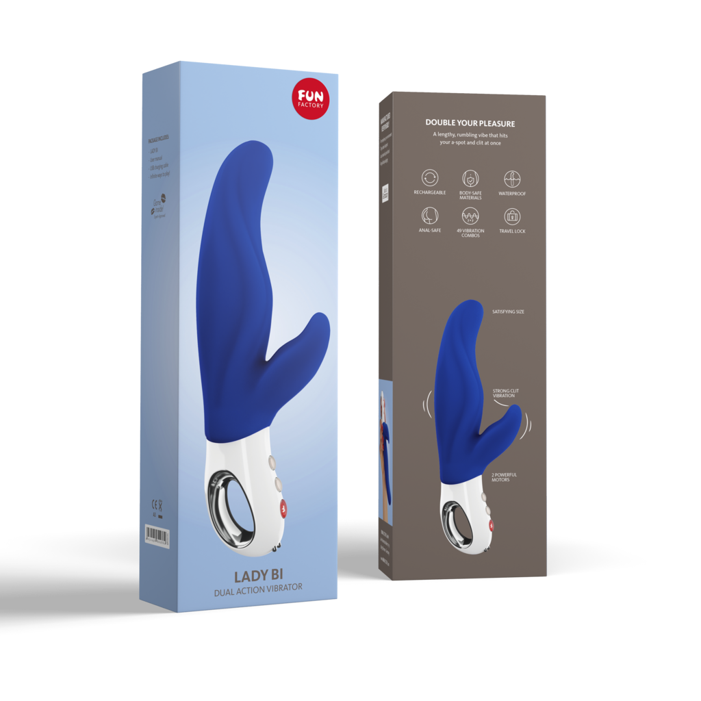 Fun Factory Lady Bi Rabbit Vibrator - India Red