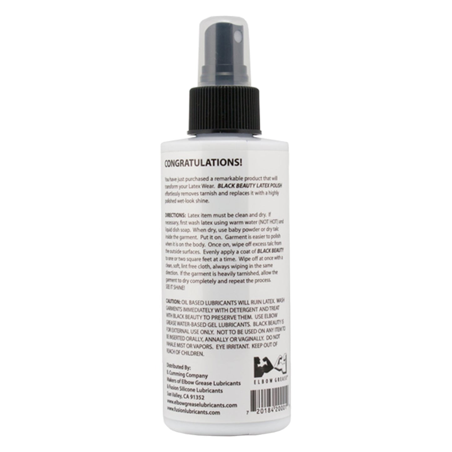 Elbow Grease Black Beauty Latex Polish 7oz