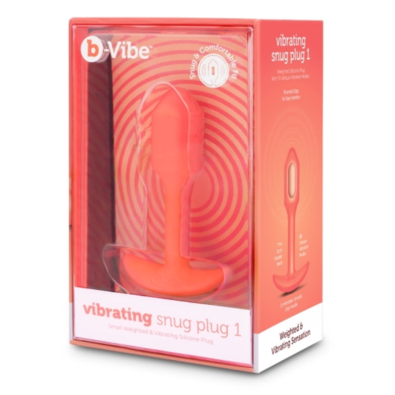 b-Vibe Vibrating Snug Plug 1 | S | ORANGE