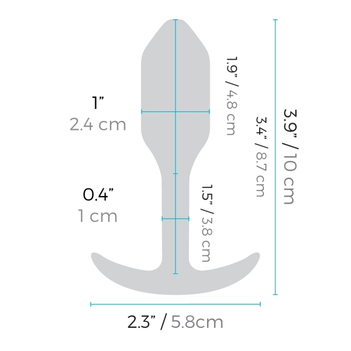 b-Vibe Vibrating Snug Plug 1 | S | ORANGE