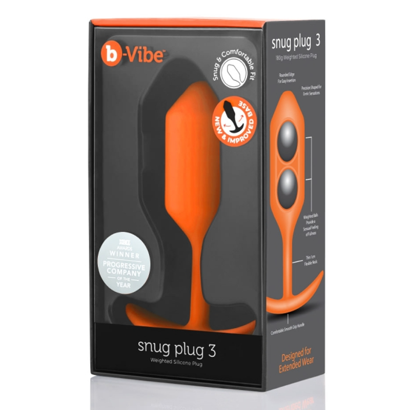 B-Vibe SNUG PLUG 3 | ORANGE