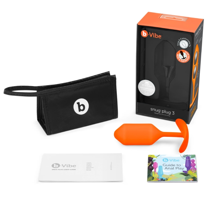B-Vibe SNUG PLUG 3 | ORANGE