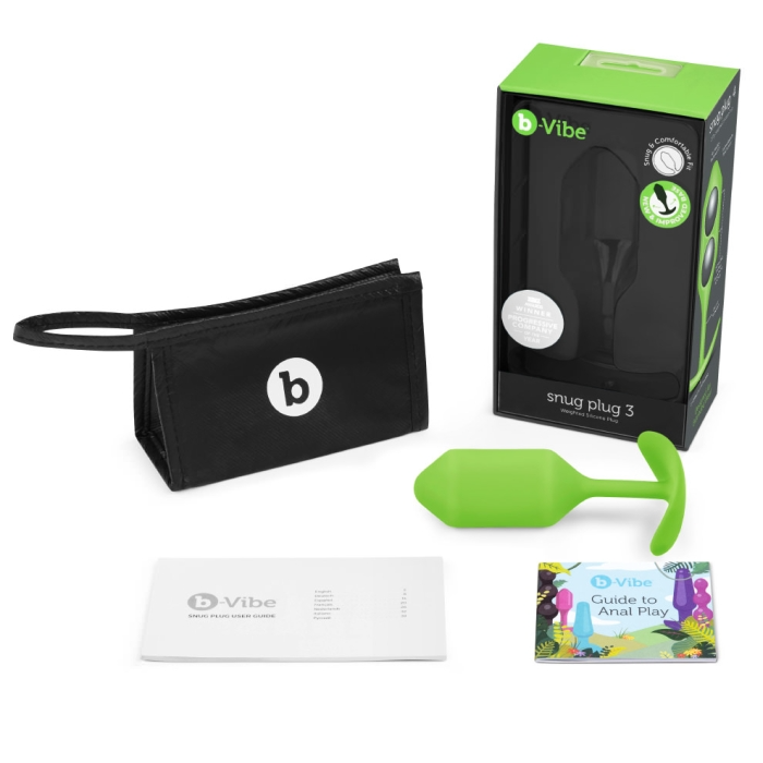B-Vibe SNUG PLUG 3 | LIME