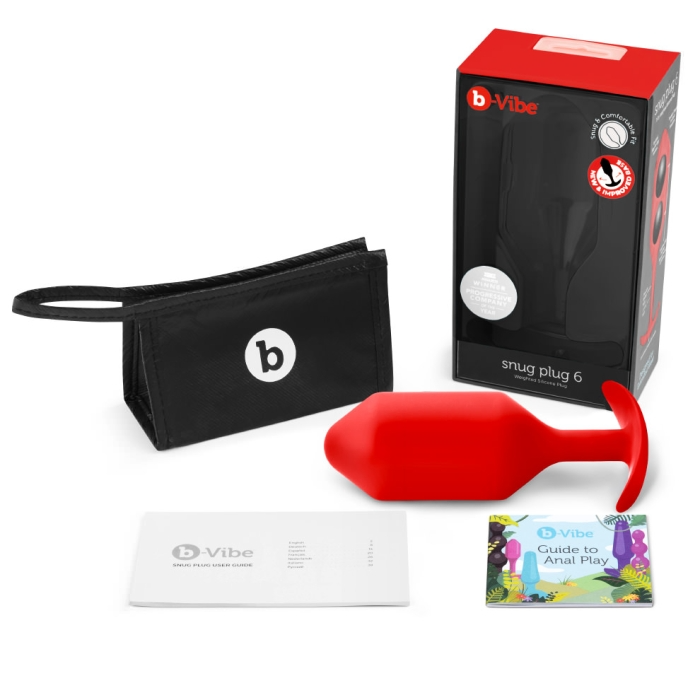B-Vibe SNUG PLUG 6 | RED