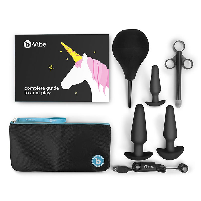 b-Vibe Anal Training Kit & Education Set | BLACK