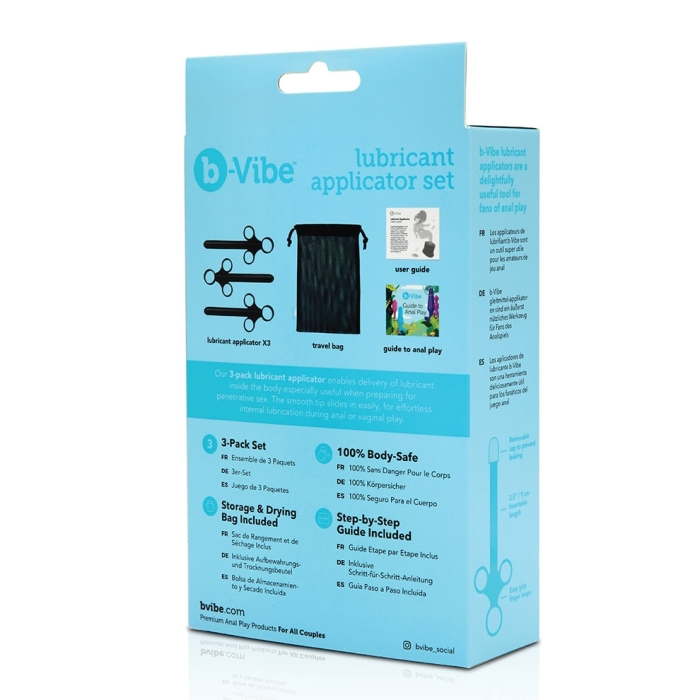 b-vibe LUBRICANT APPLICATOR 3-PACK SET