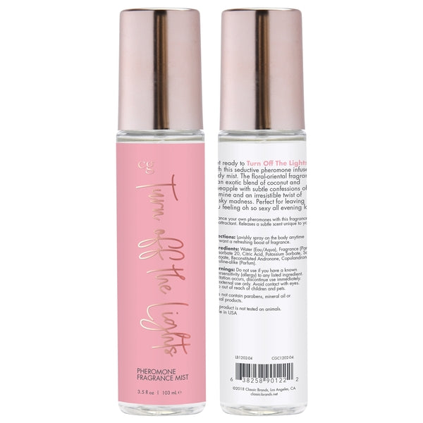 CG Turn Off The Lights Fragrance Body Mist with Pheromones 3.5oz | 103mL