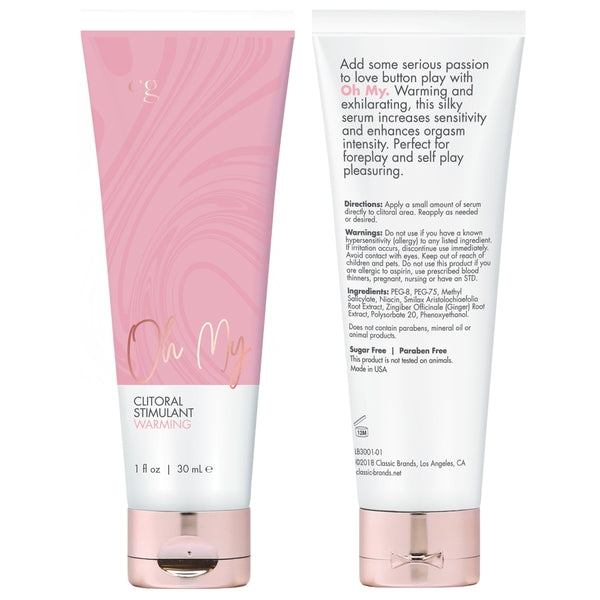 CG OH MY Warming Clitoral Stimulant - Fragrance Free 1oz | 30mL