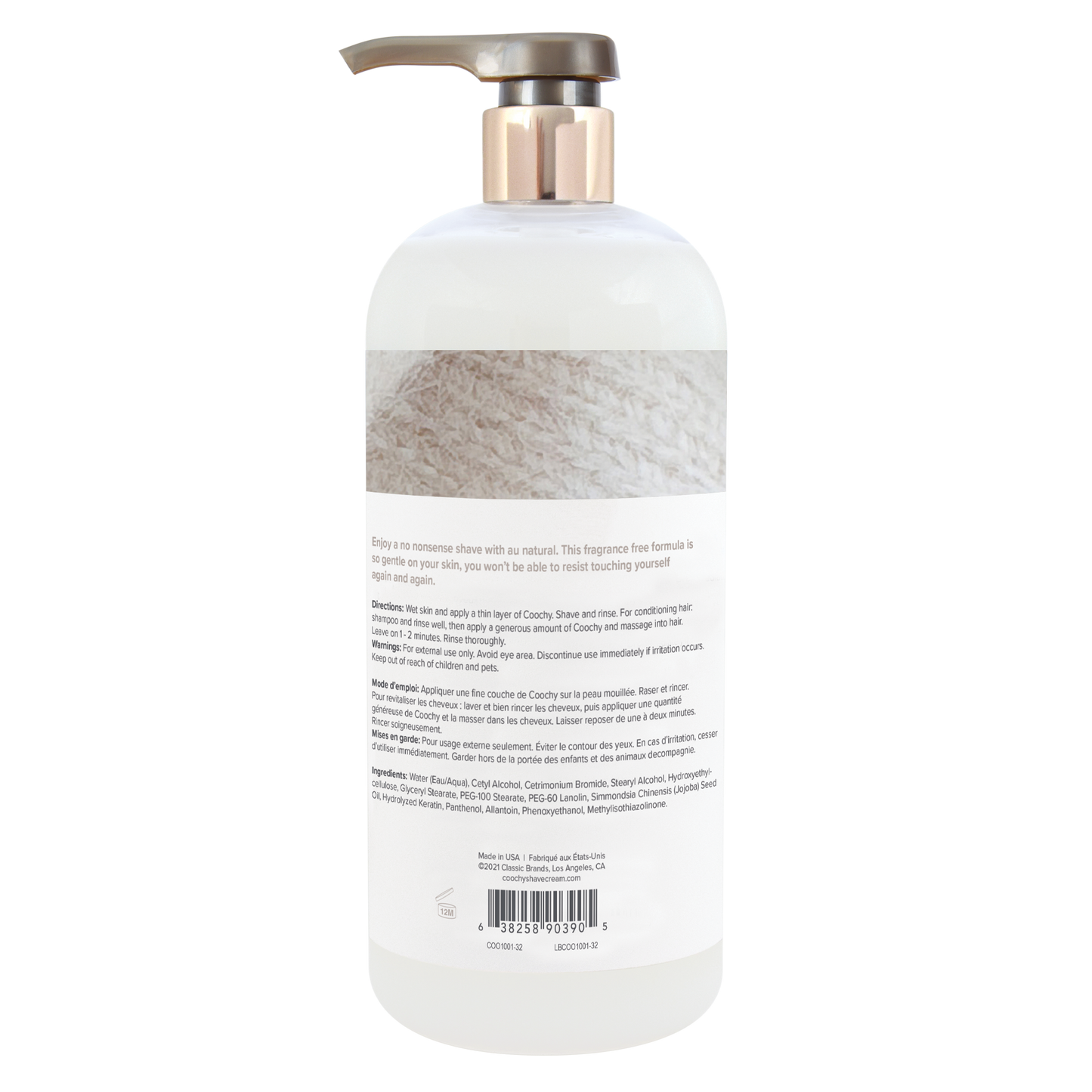 Coochy Shave Cream AU Natural 32oz