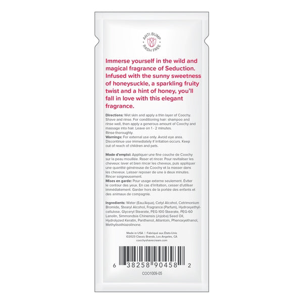 Coochy Shave Cream Seduction Sachet