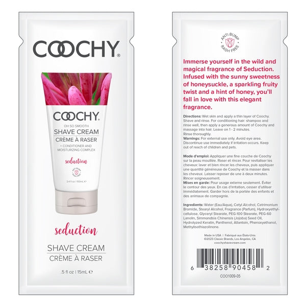 Coochy Shave Cream Seduction Sachet