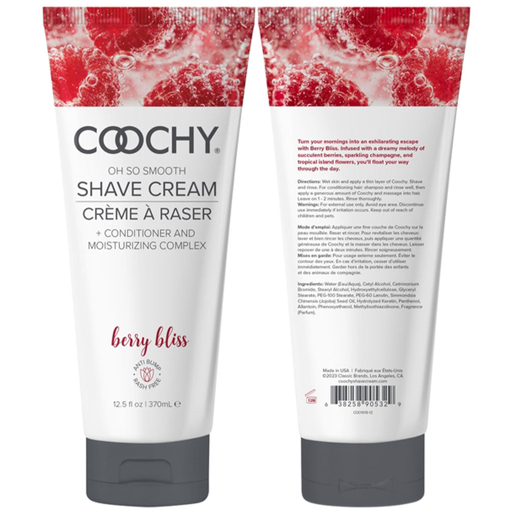 COOCHY Oh So Smooth Shave Cream Berry Bliss 12.5oz | 370mL