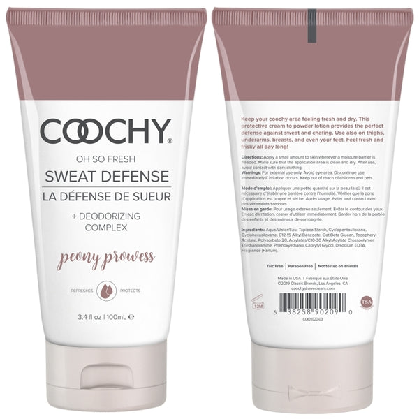 Coochy Sweat Defense Peony Prowess 3.4oz | 100mL