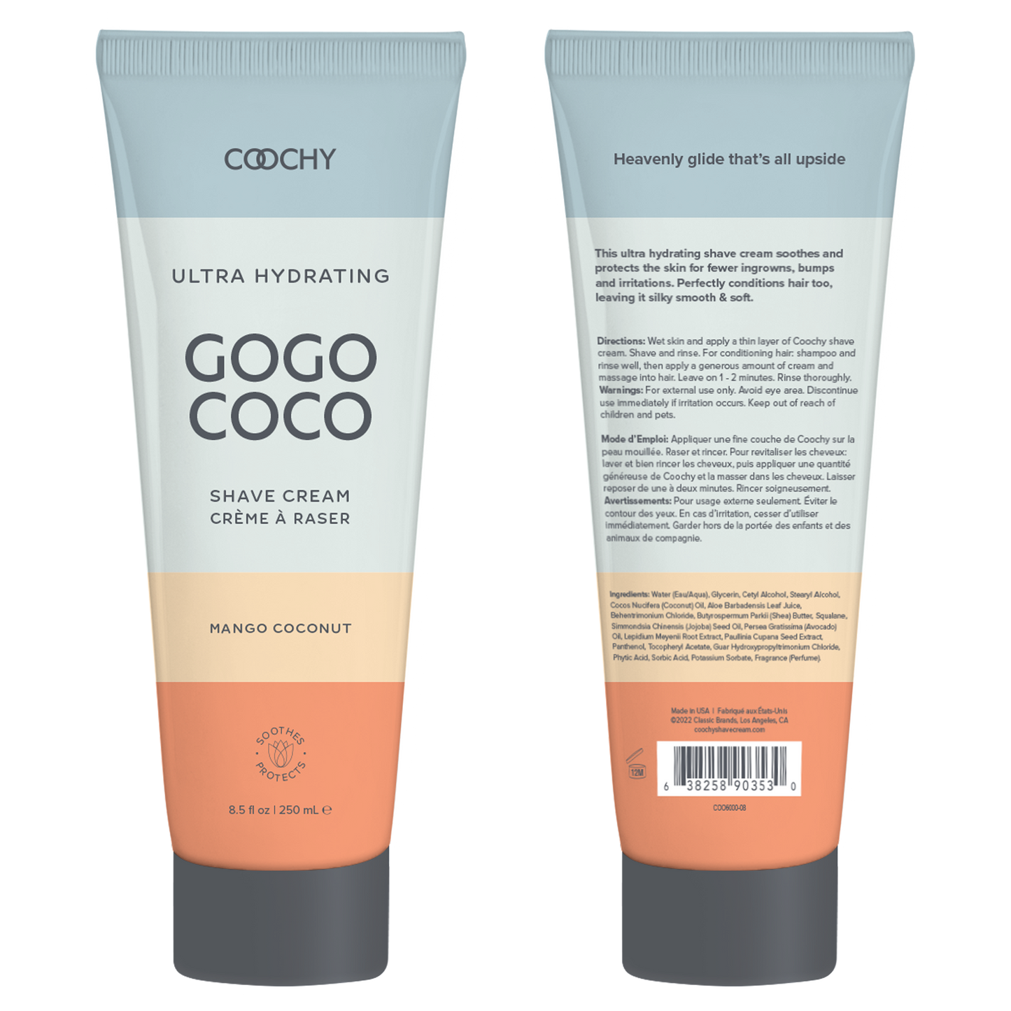 Coochy Ultra Hydrating Shave Cream Mango Coconut 8.5oz