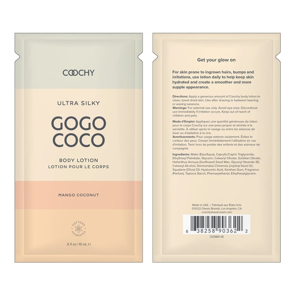 Coochy Ultra Silky Body Lotion Mango Coconut .35oz | 10mL