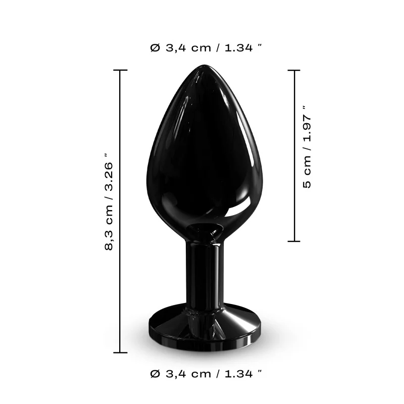 Dorcel Diamond Anal Plug BLACK M