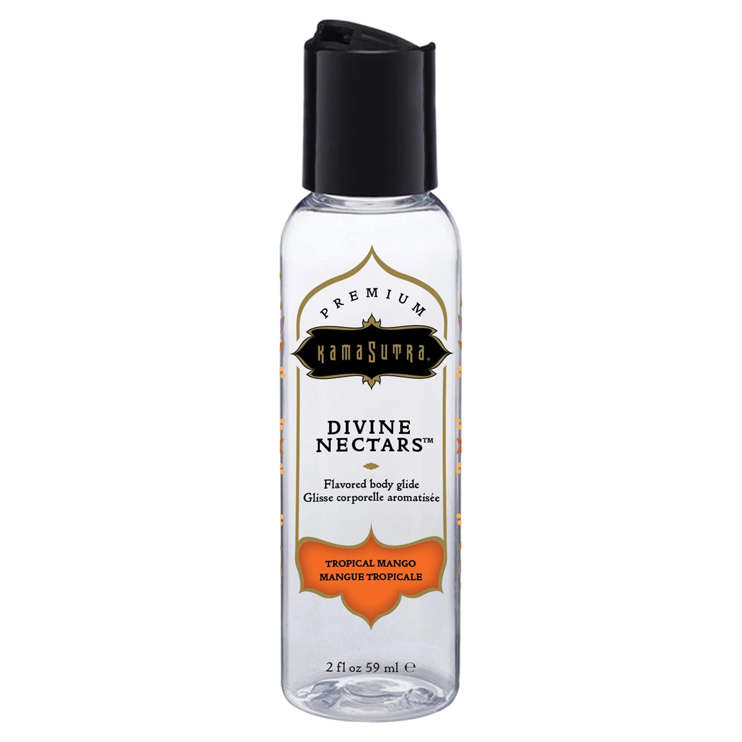 Kama Sutra Divine Nectars Flavored Body Glide Tropical Mango 2 fl oz