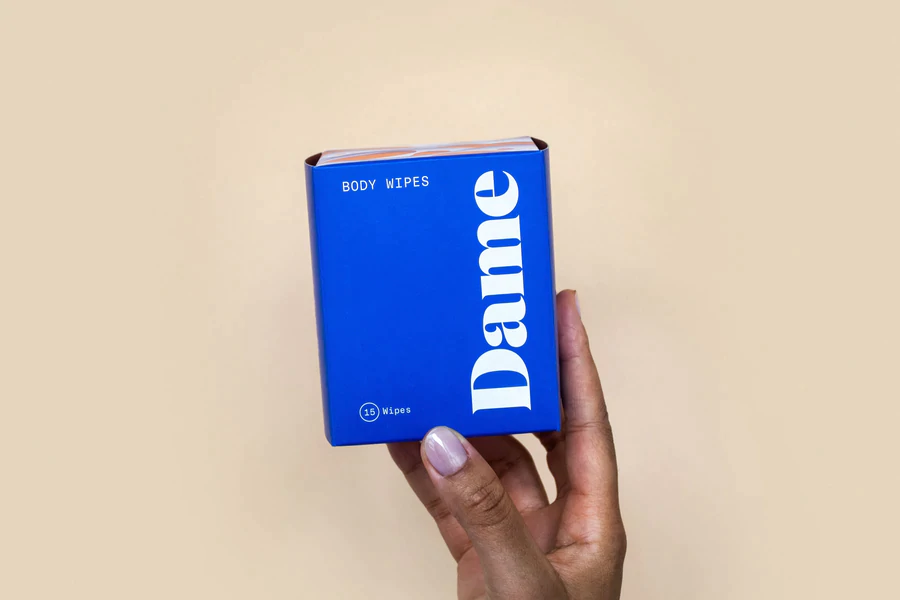 Dame Body Wipes Sachets 15 Count