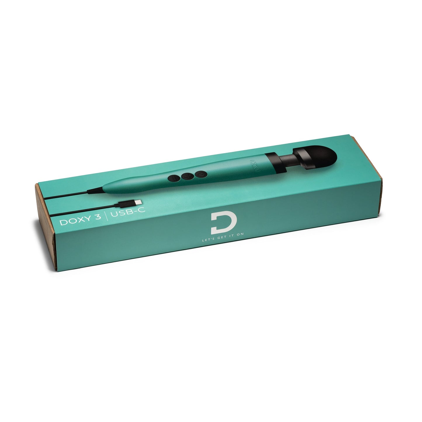 Doxy 3 USB-C Wand Massager Turquoise